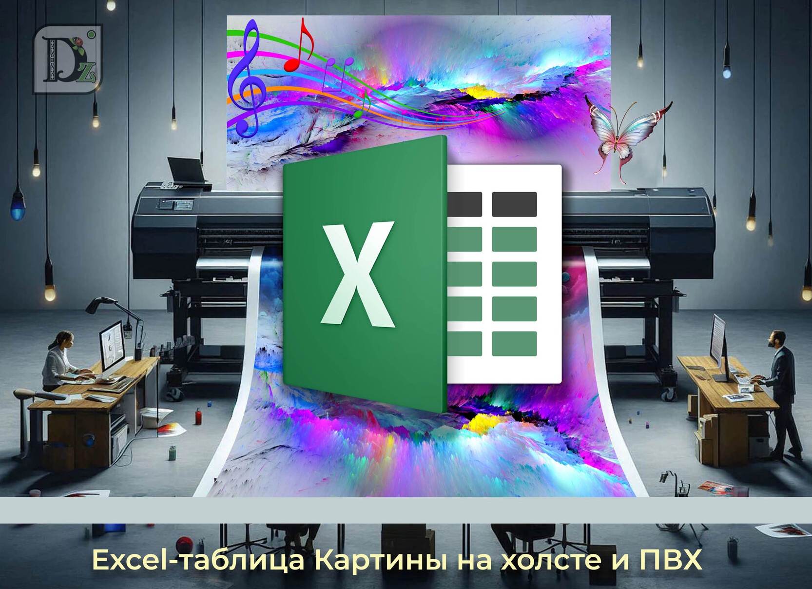 Excel-таблица «Бизнес-Профи» для типографий и РПК, расчет стоимости печатной продукции.